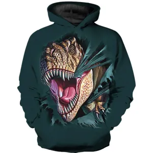 3D Printing Dinosaur Cool Hoodie - Hooded Sweatshirt Pullover