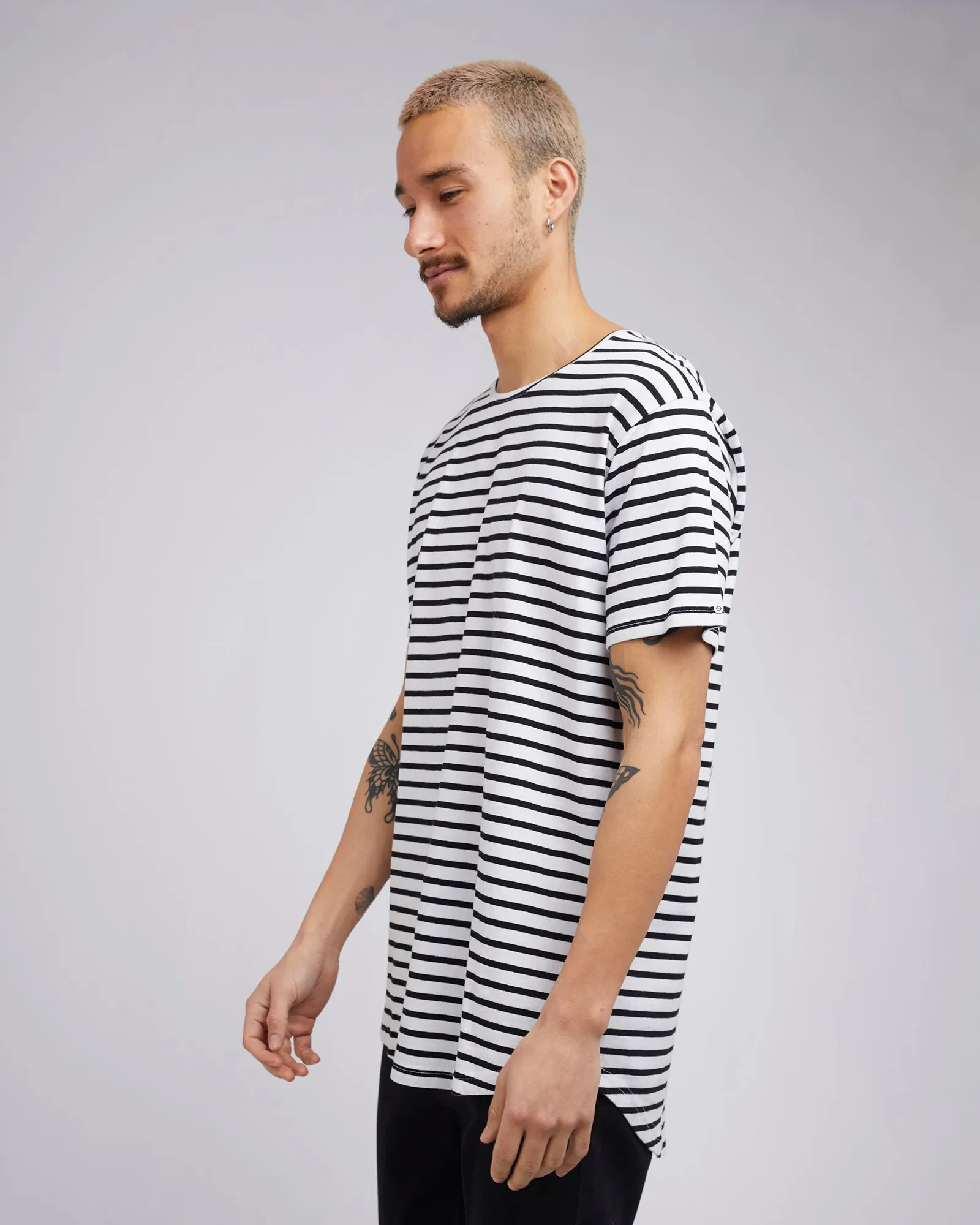 Acid Tail Tee 3 Pack Stripe, Navy & Black