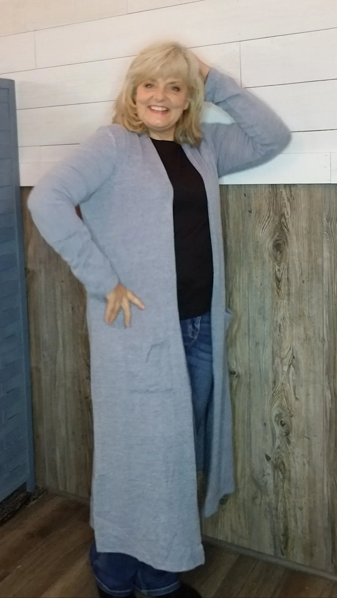 Agnes & Dora Duster Denim Blue