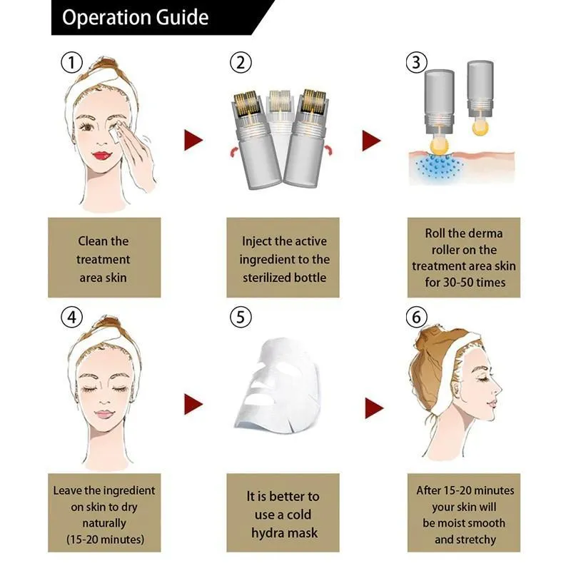 Automatic Micro-needle Derma Roller Derma-roller -0.25mm Titanium Micro Needle Skin Care System