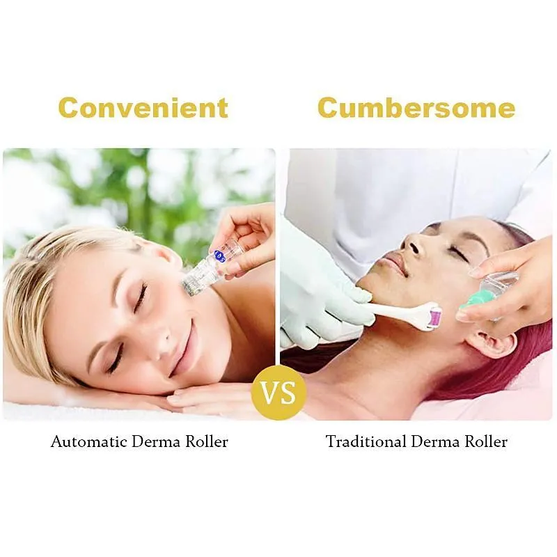 Automatic Micro-needle Derma Roller Derma-roller -0.25mm Titanium Micro Needle Skin Care System