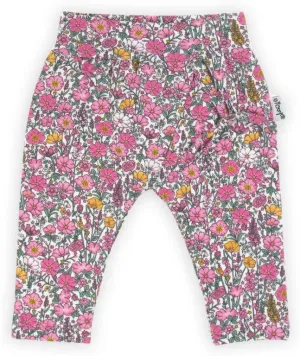 Bamar Nicol Girls cotton trousers with flowers LEA