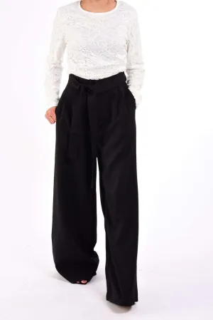 Black modest trousers