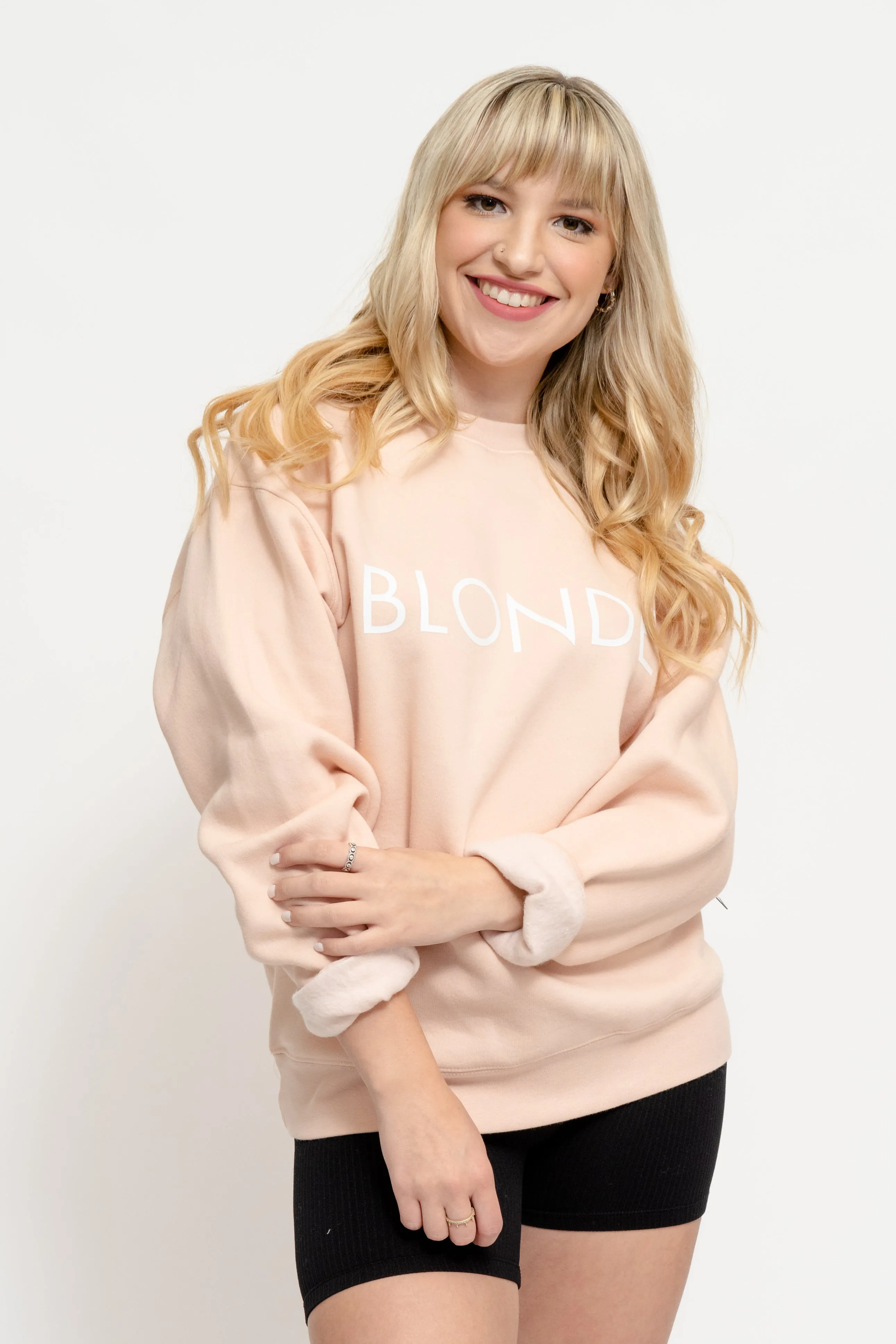 BLONDE PINK SWEATER - Brunette the Label