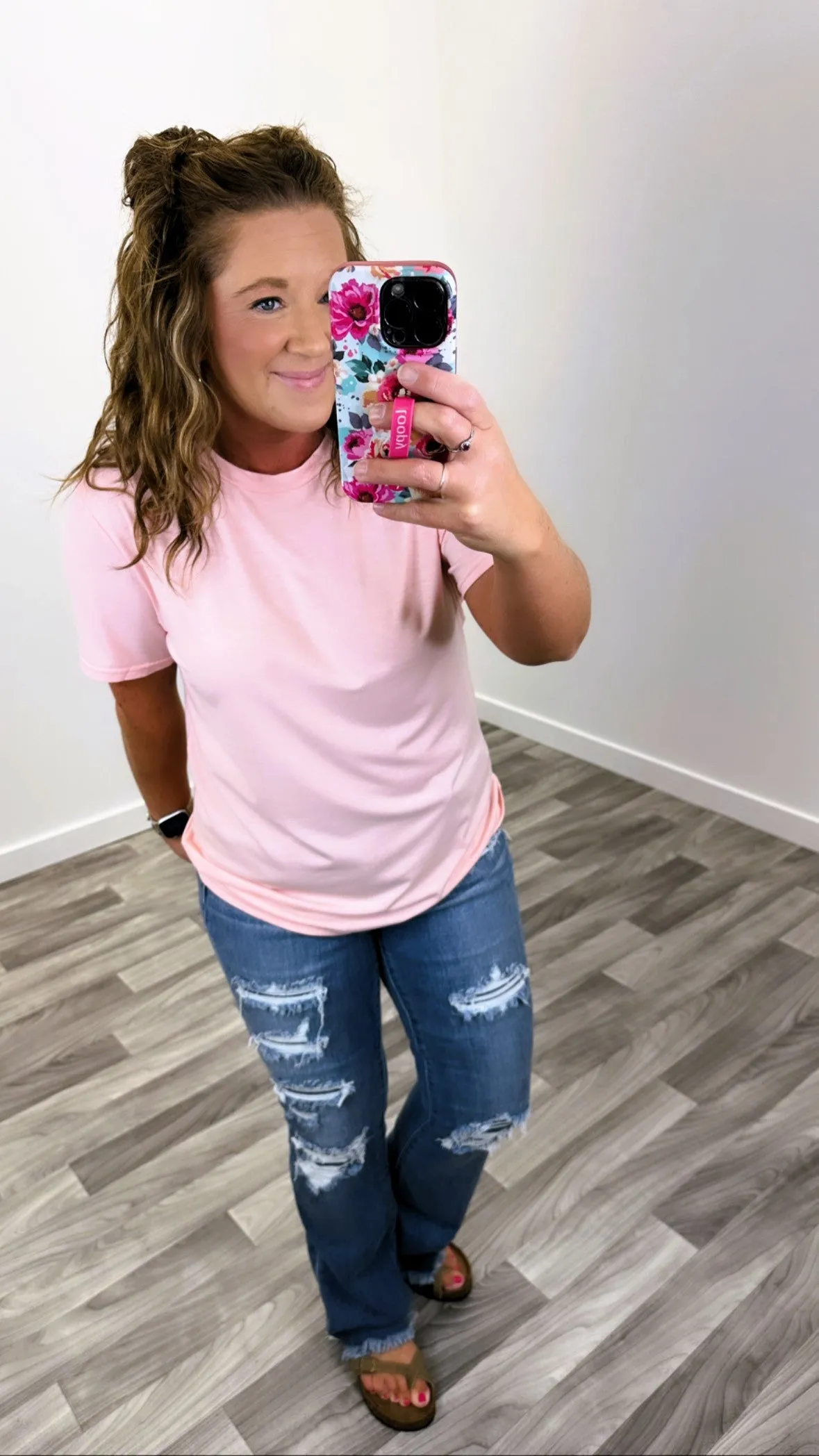 Blush Pink Classic Crewneck Tee (SM-3X)
