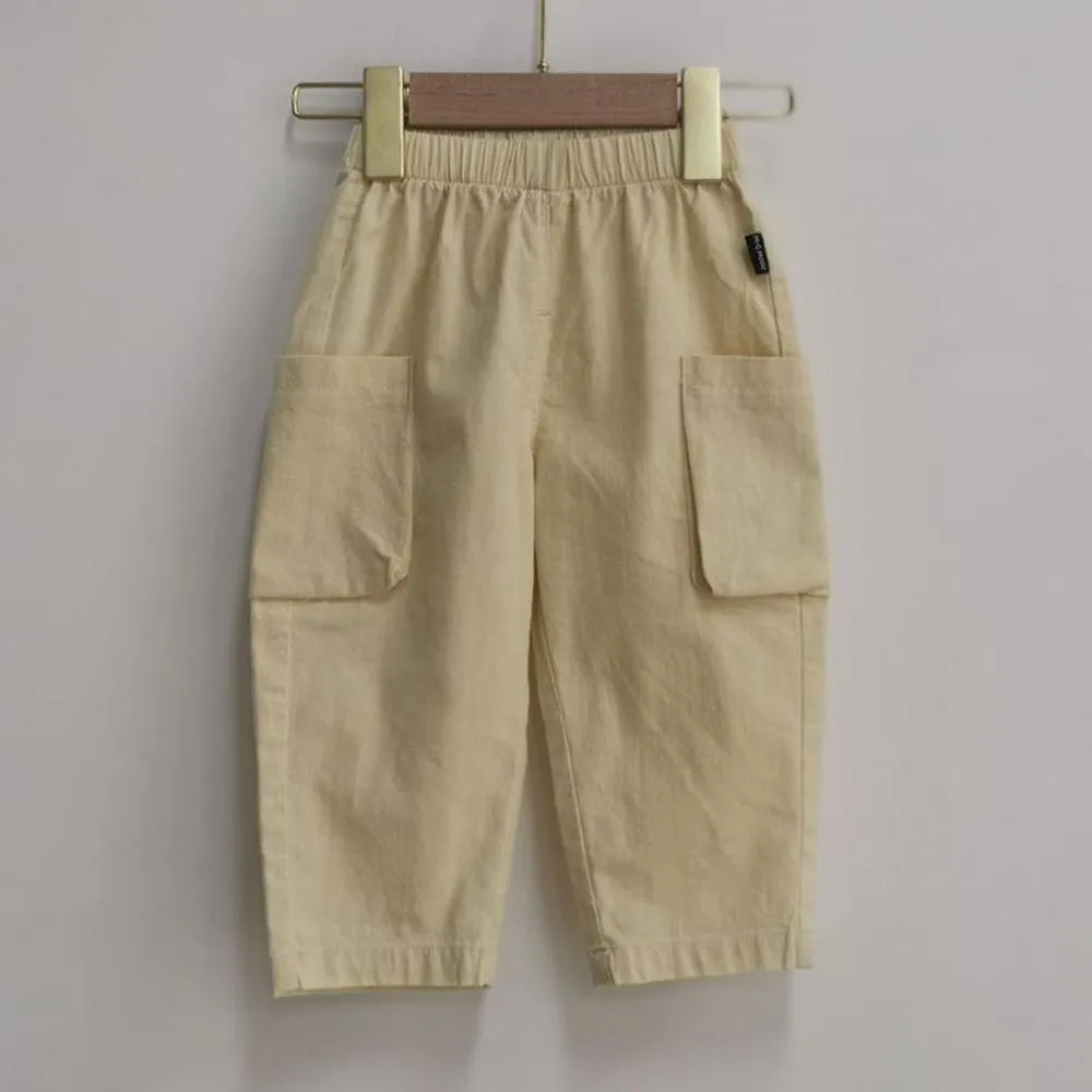 Boys Casual Solid Pocket Trousers Wholesale Boys Clothing Suppliers