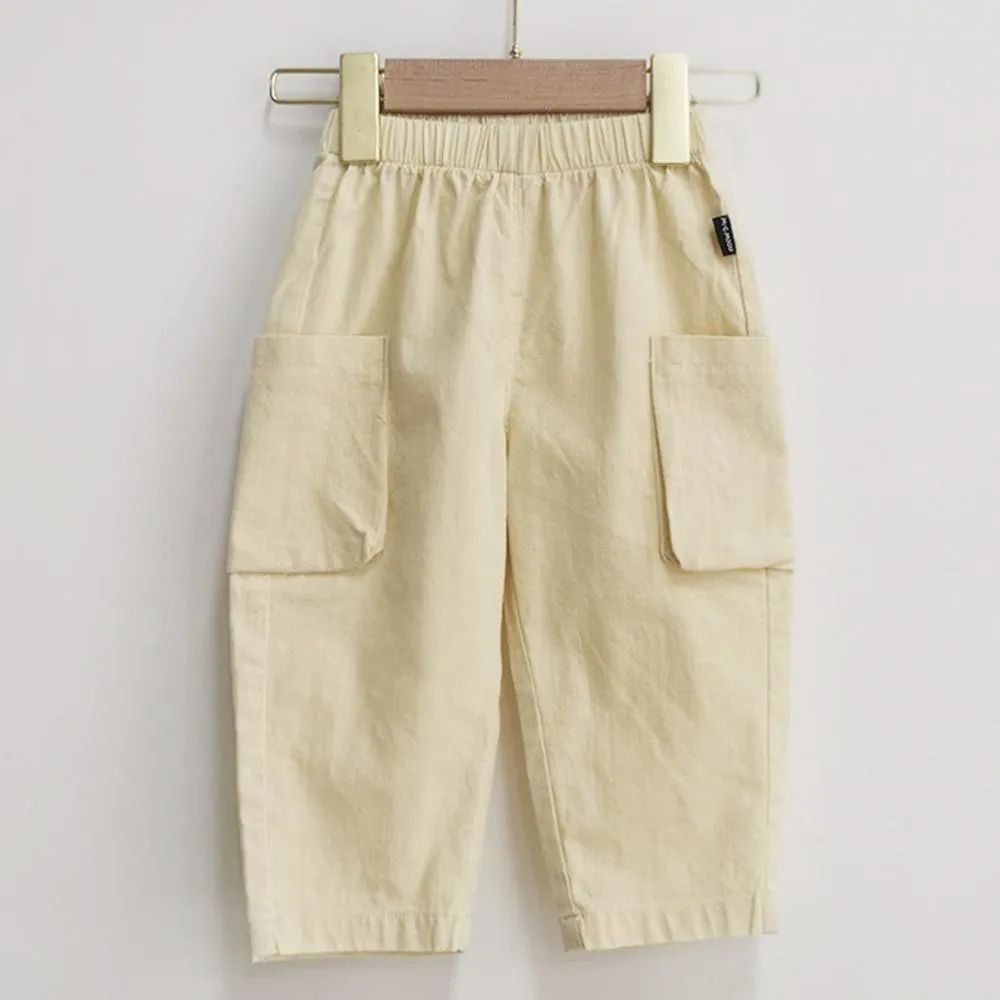 Boys Casual Solid Pocket Trousers Wholesale Boys Clothing Suppliers