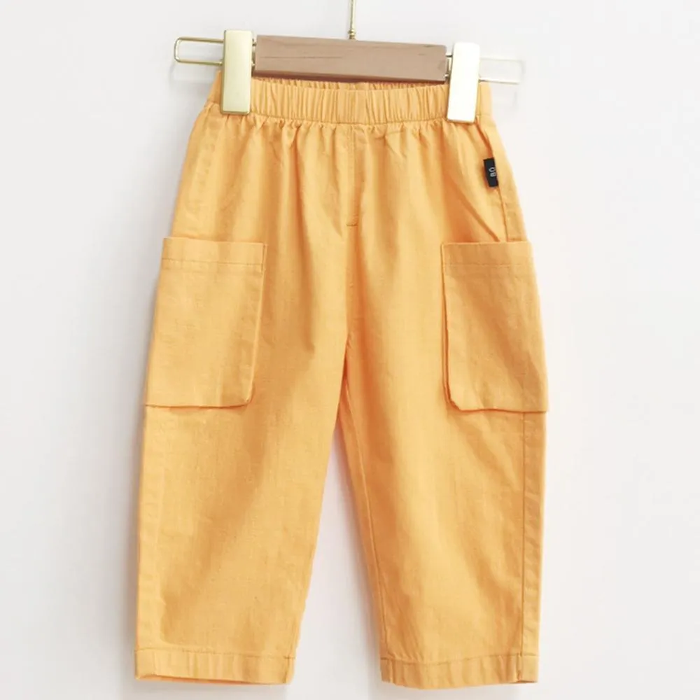 Boys Casual Solid Pocket Trousers Wholesale Boys Clothing Suppliers