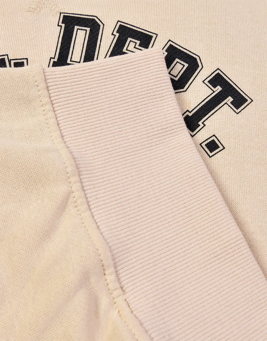 Boy's Fashion Sweat Shirt Printed-Camel