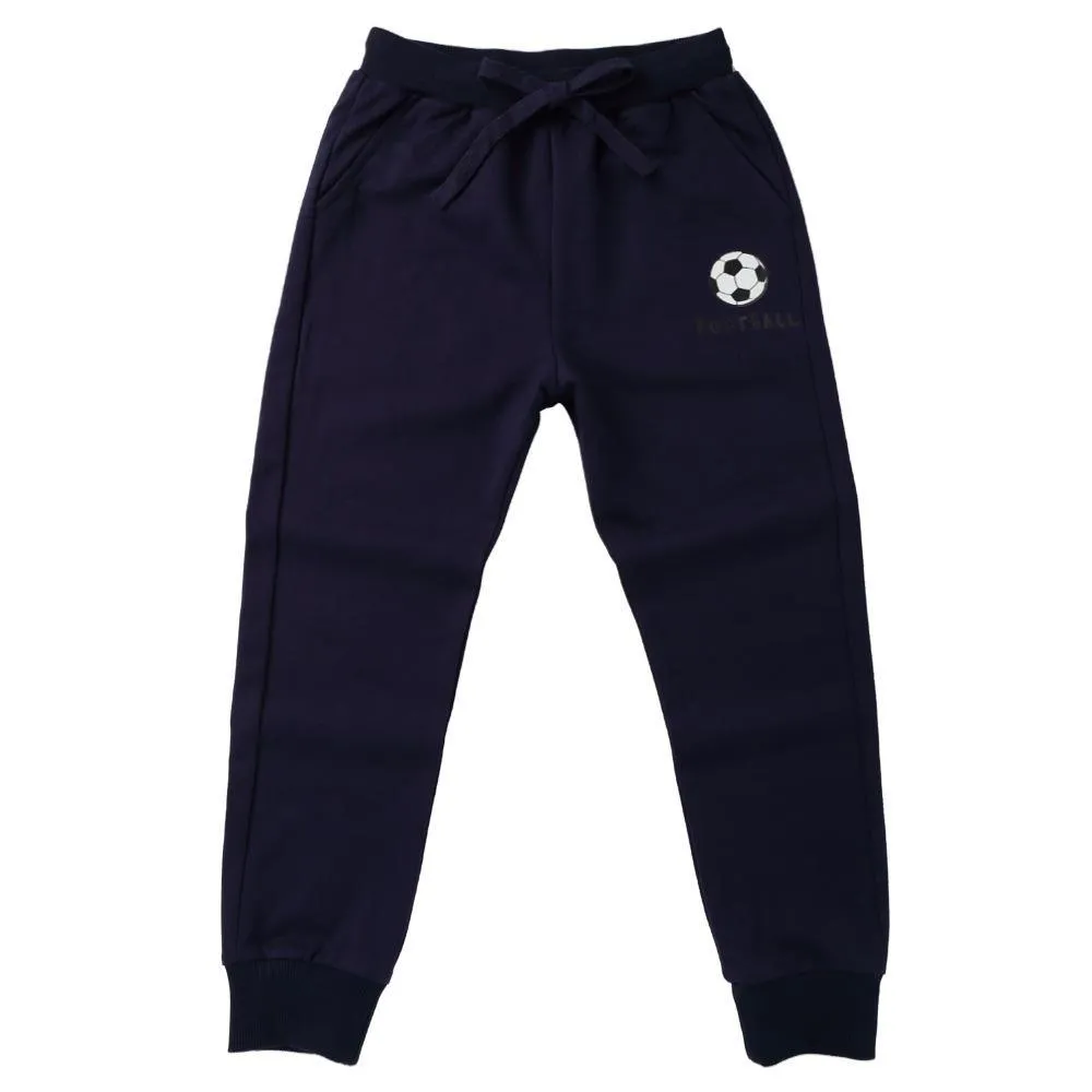 Boys Football Printed Solid Soft Trousers Wholesale