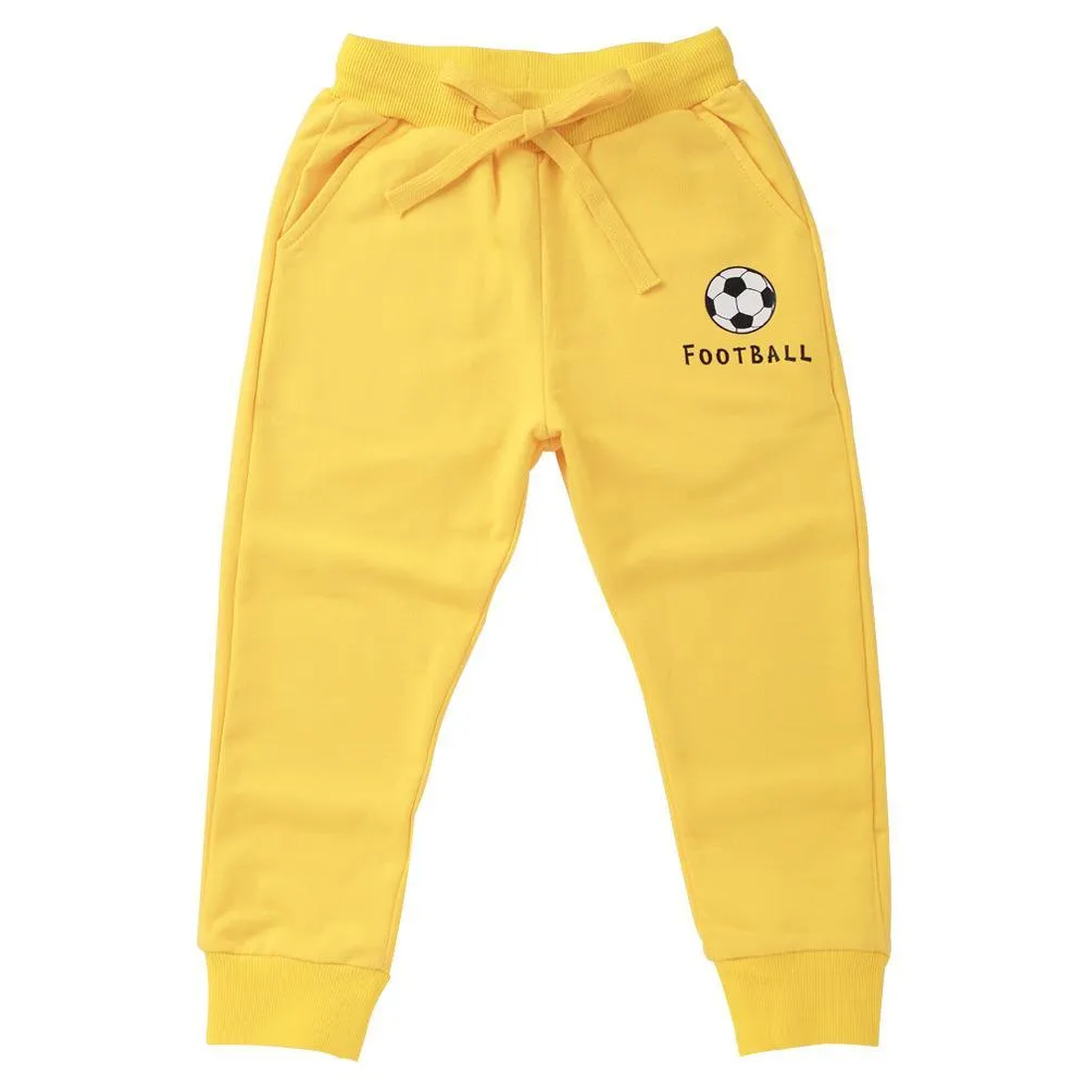 Boys Football Printed Solid Soft Trousers Wholesale