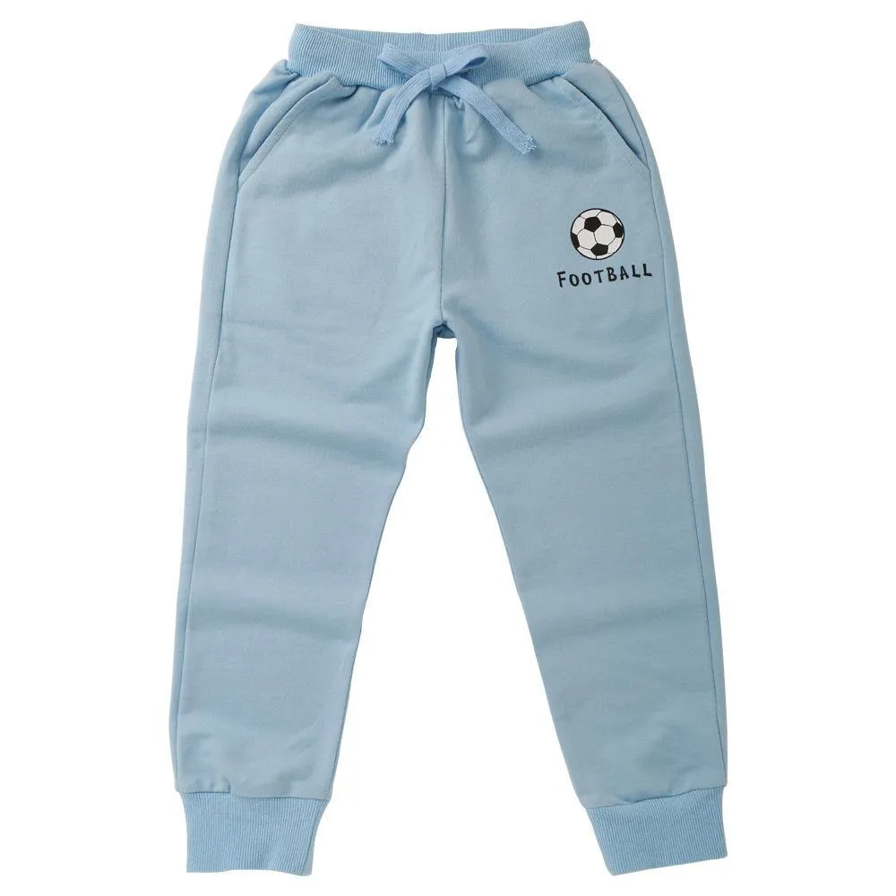 Boys Football Printed Solid Soft Trousers Wholesale