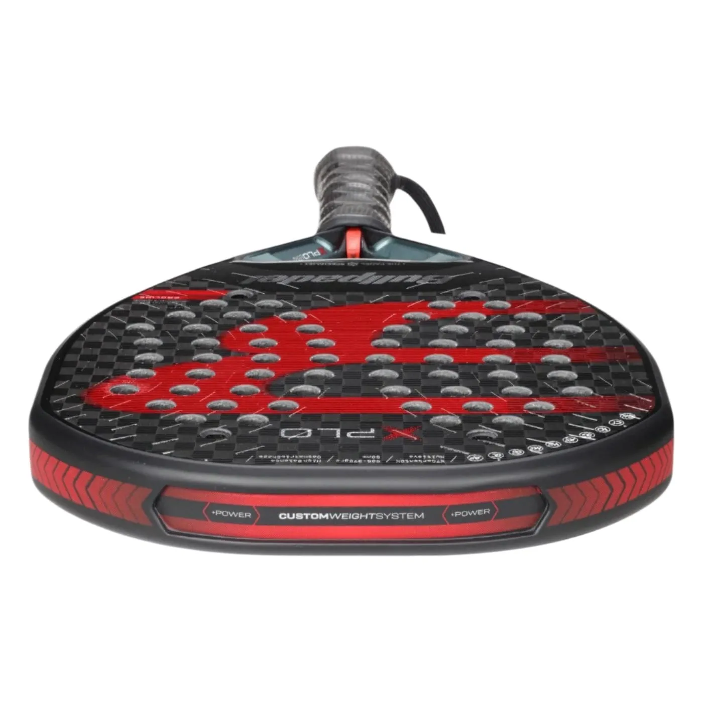 Bullpadel Xplo 2025 Padel Racket - Black / Red