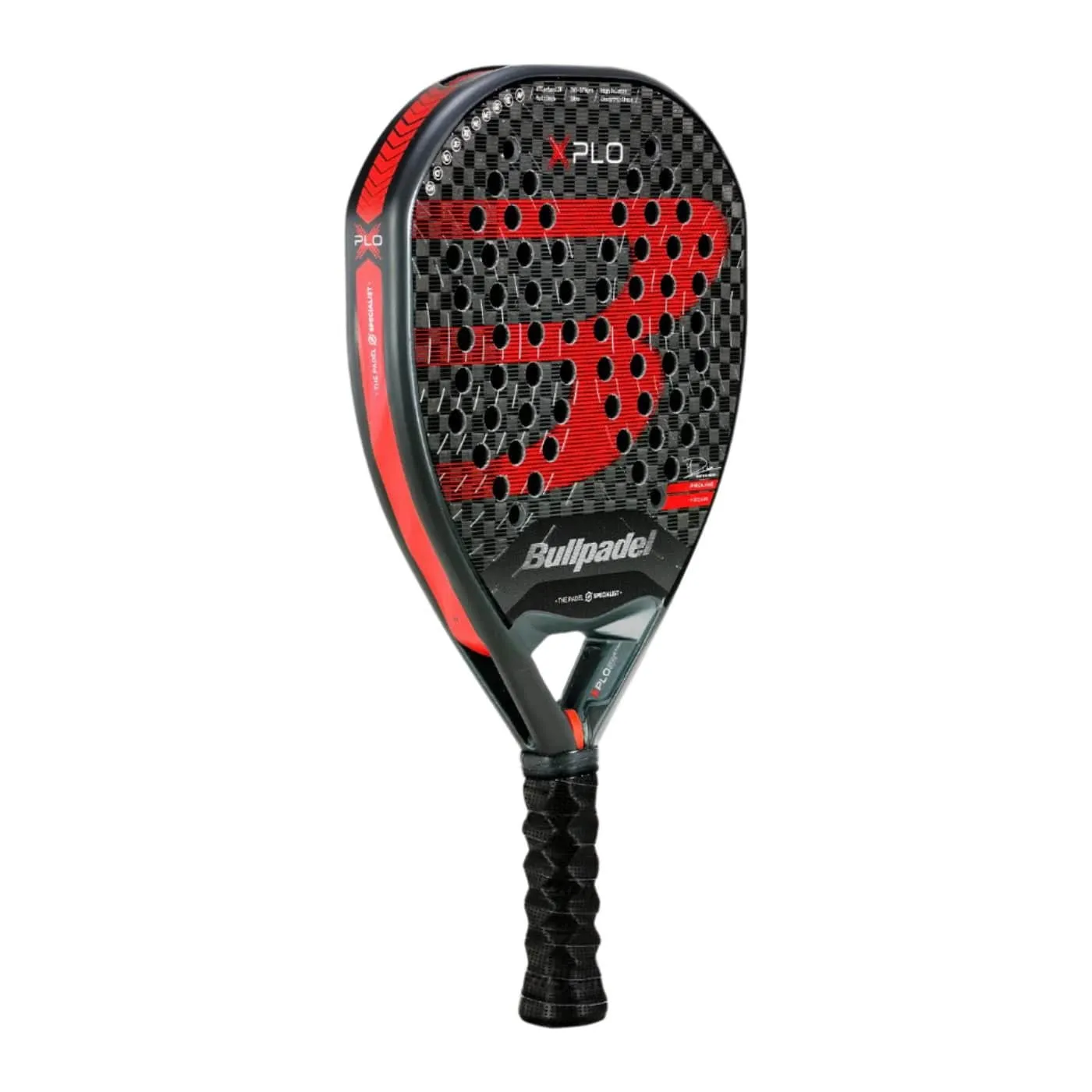 Bullpadel Xplo 2025 Padel Racket - Black / Red