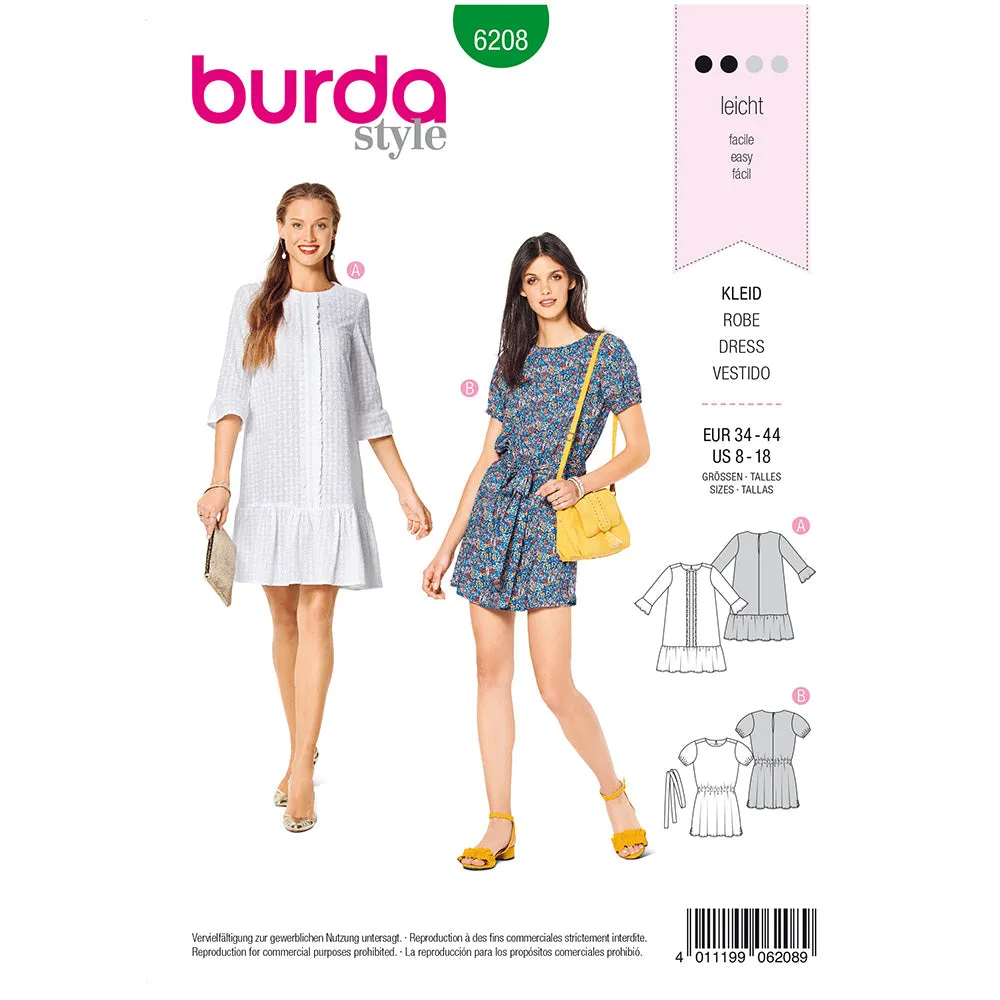 BURDA - 6208 Casual Fit Dress