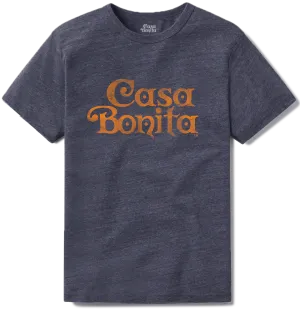 Casa Bonita Navy Distressed Logo T-Shirt