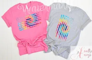 Children Retro design Tie-Die Soft Bella Cotton Dress