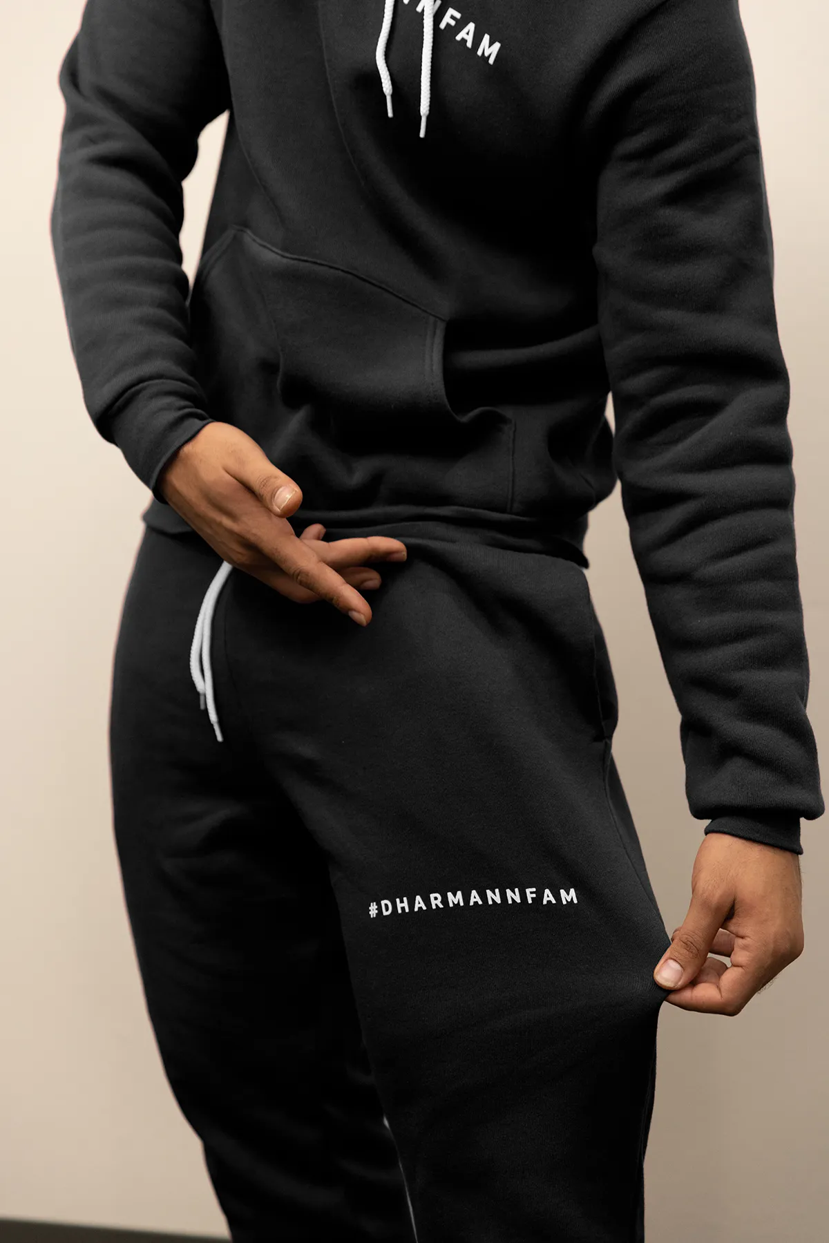 #DharMannFam Joggers (Black)