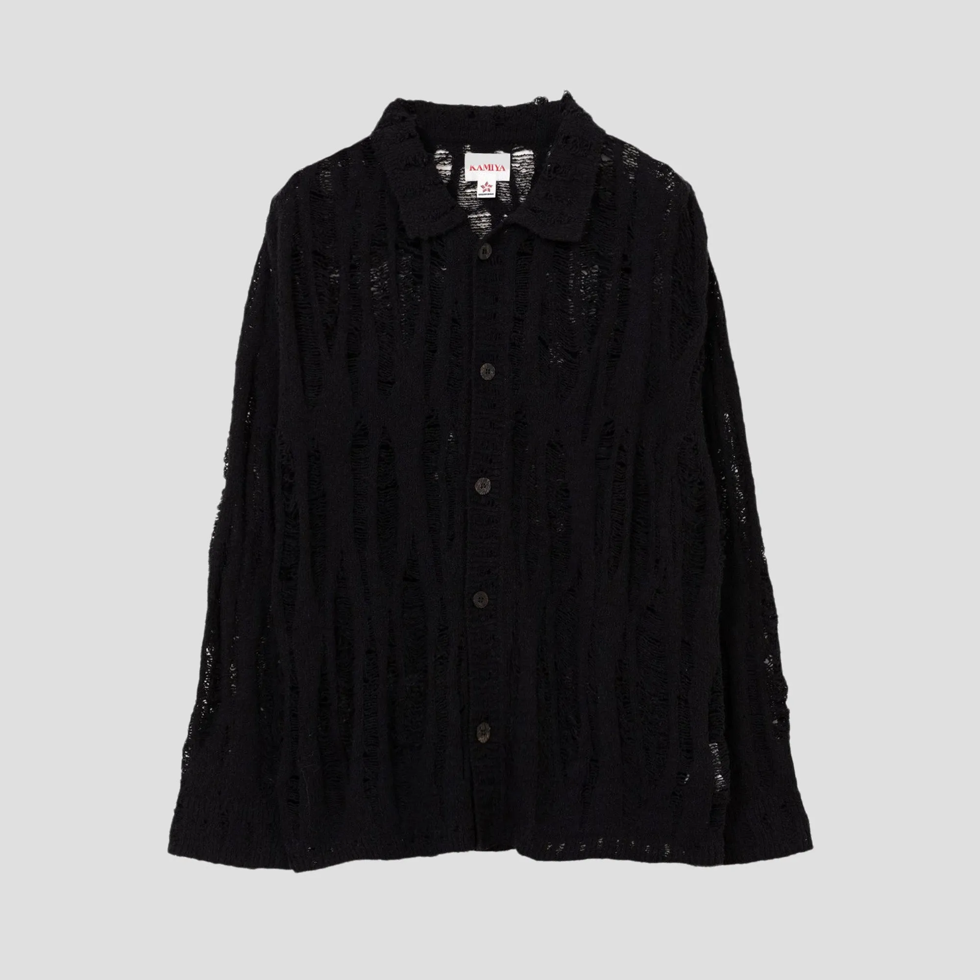 DISTRESSED KNIT CARDIGAN
