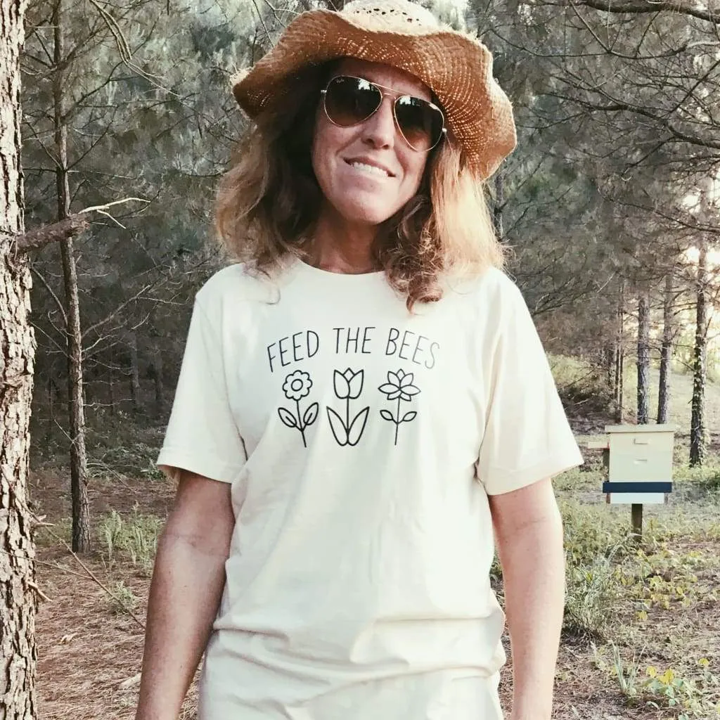 Feed the Bees Organic Cotton Adult Unisex Shirt