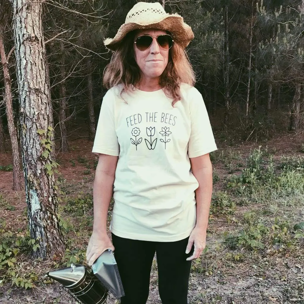 Feed the Bees Organic Cotton Adult Unisex Shirt