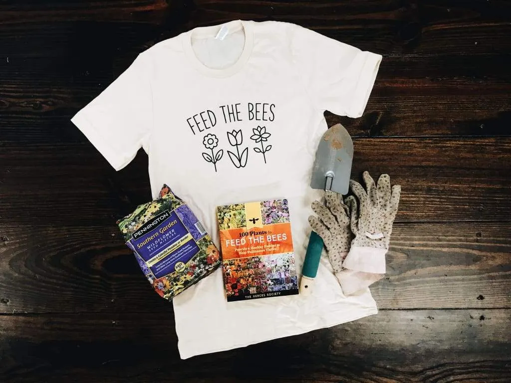 Feed the Bees Organic Cotton Adult Unisex Shirt
