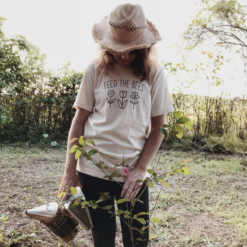 Feed the Bees Organic Cotton Adult Unisex Shirt