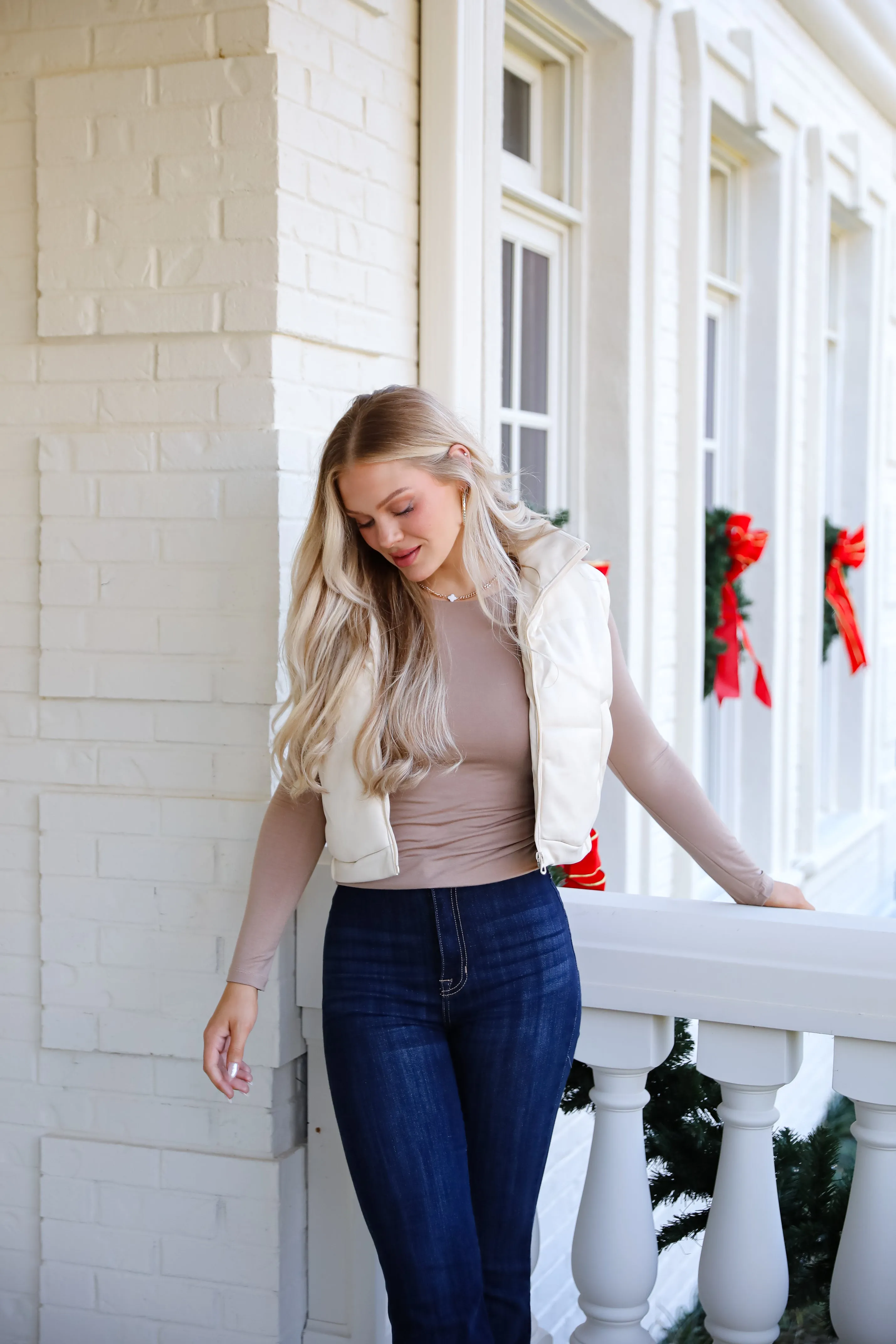 FINAL SALE - Seriously Chic Leather Puffer Vest - DOORBUSTER