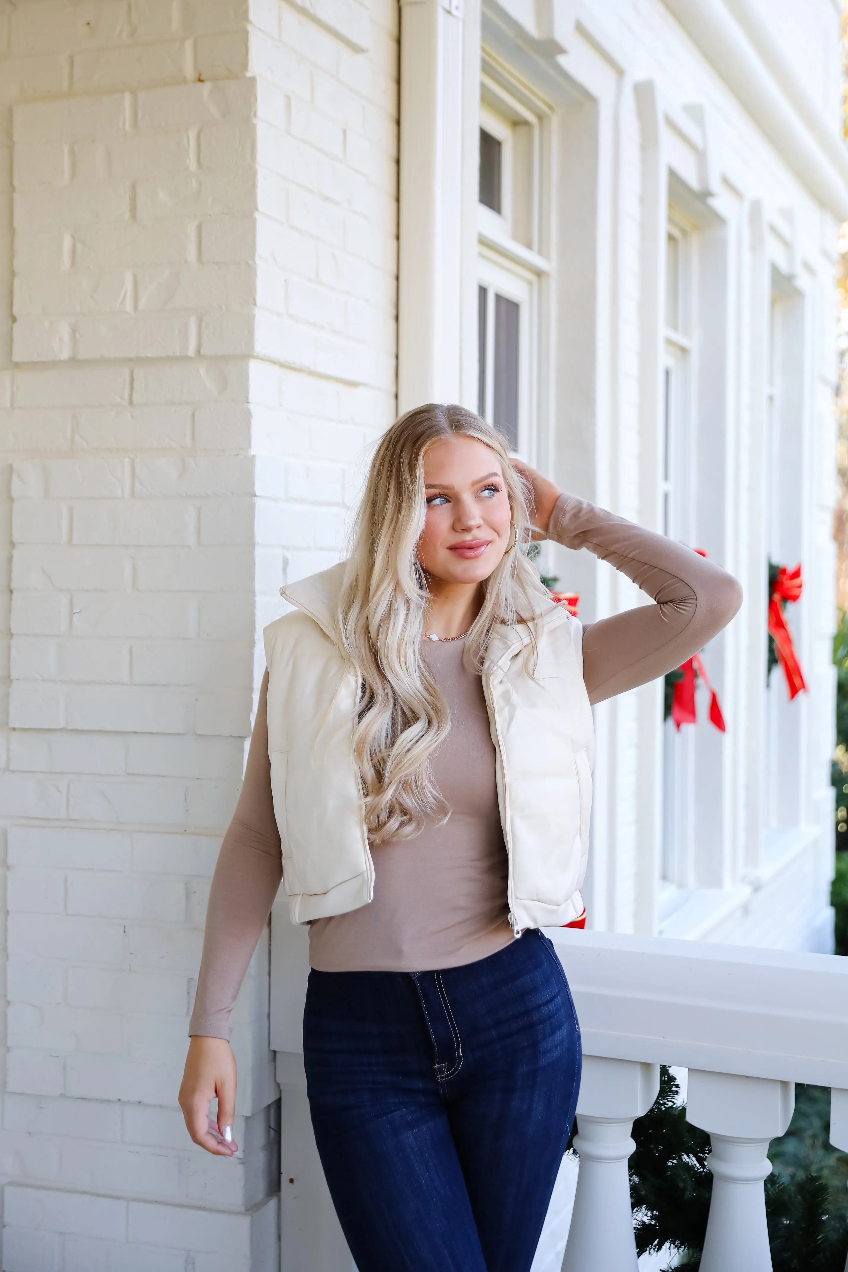 FINAL SALE - Seriously Chic Leather Puffer Vest - DOORBUSTER