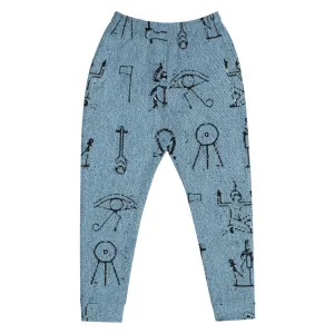 Hieroglyph (Blue) Men's Joggers