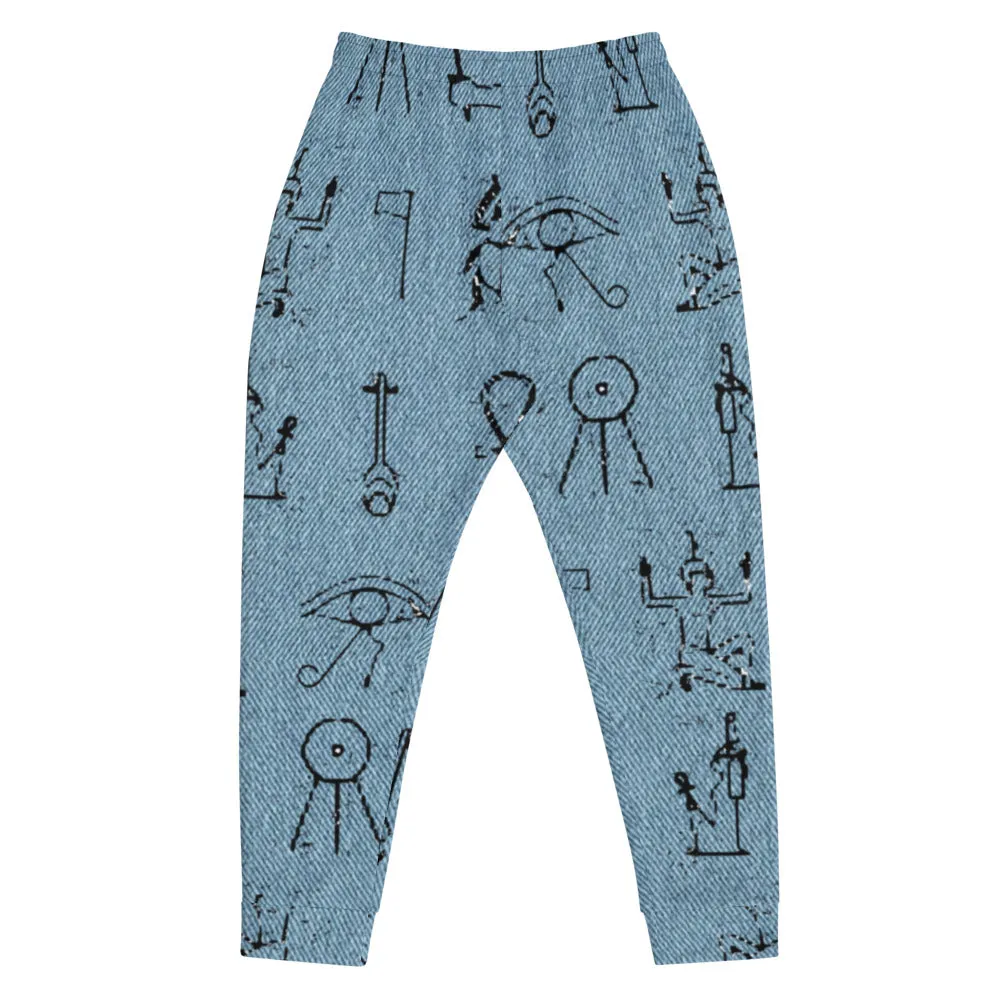 Hieroglyph (Blue) Men's Joggers