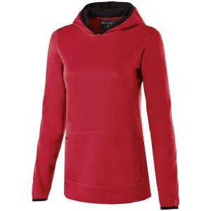 Holloway Women's Scarlet Heather Fleece Artillery Hoodie