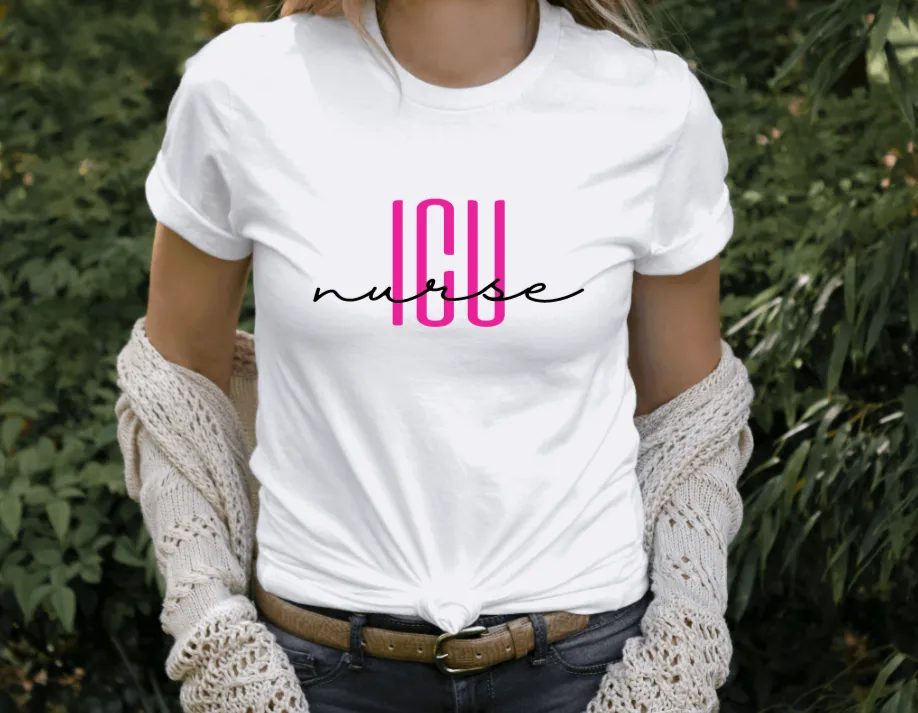 ICU Nurse Shirt / RN Shirt / Nursing School tee / ICU Tank / Nurse Gift / Nursing School Grad