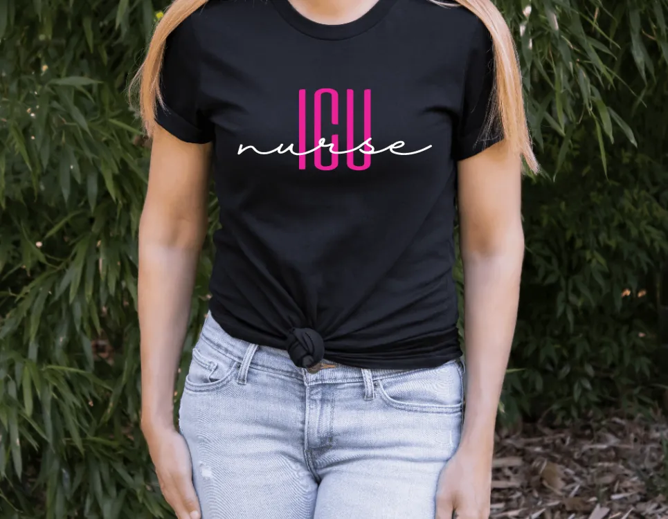 ICU Nurse Shirt / RN Shirt / Nursing School tee / ICU Tank / Nurse Gift / Nursing School Grad