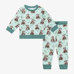 Infant Long Sleeve Sweatshirt & Jogger Set - Normandie (Sloths)