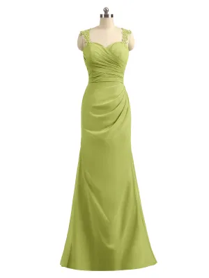 Lace Appliqued Strap Sheath Open Back Dress Clover