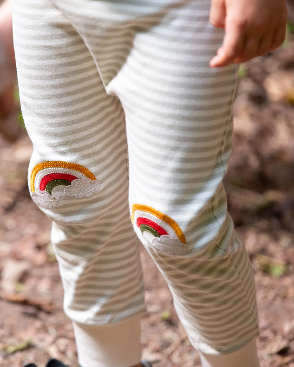 LGR Rainbow Striped Knee Patch Joggers