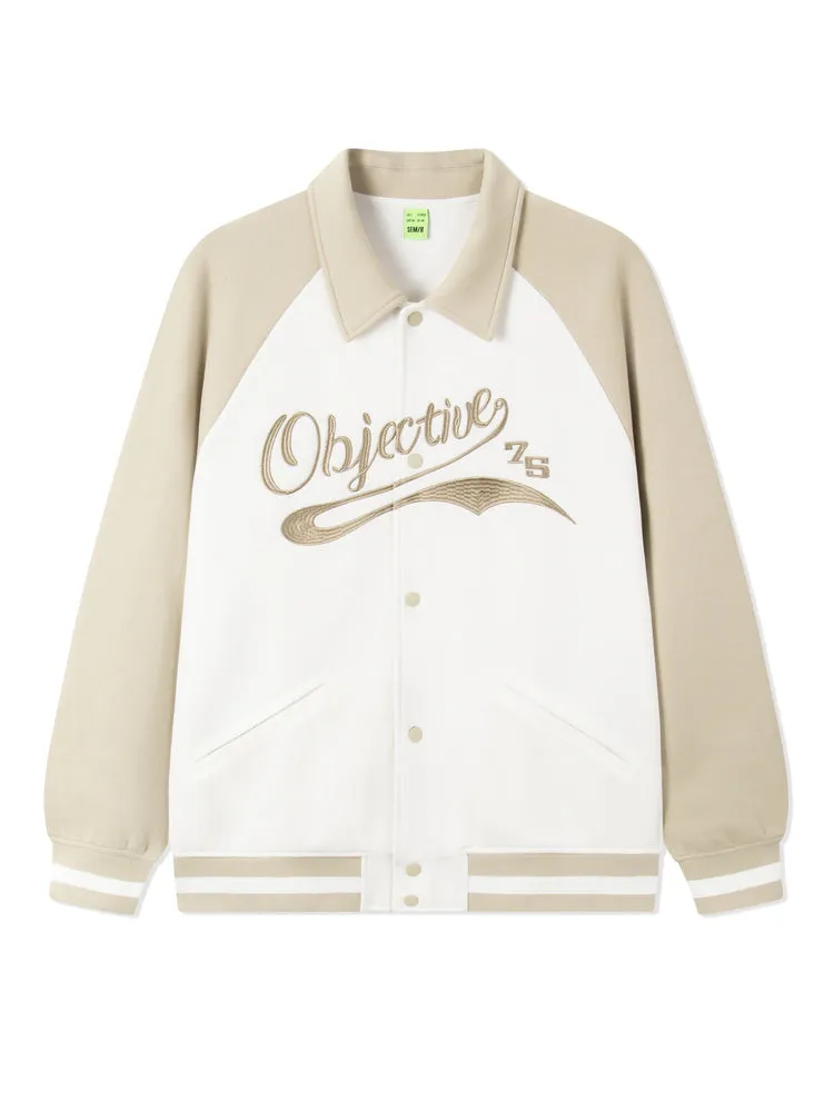 Men's Air Layer Contrast Patchwork Monogram Ultra Loose Jacket