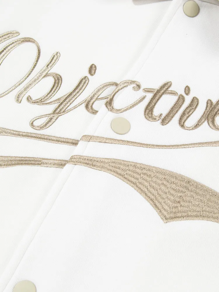 Men's Air Layer Contrast Patchwork Monogram Ultra Loose Jacket