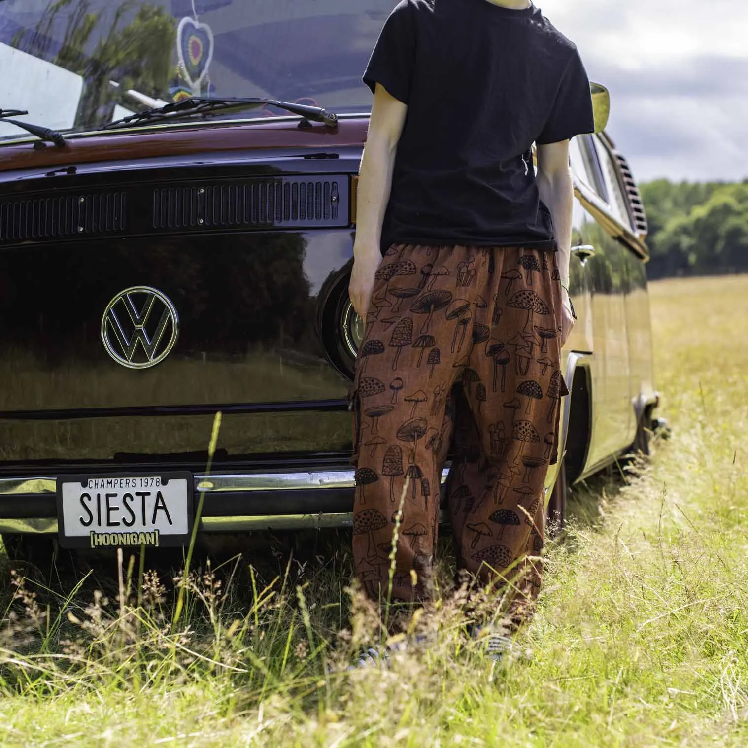Mushroom Print Combat Trousers