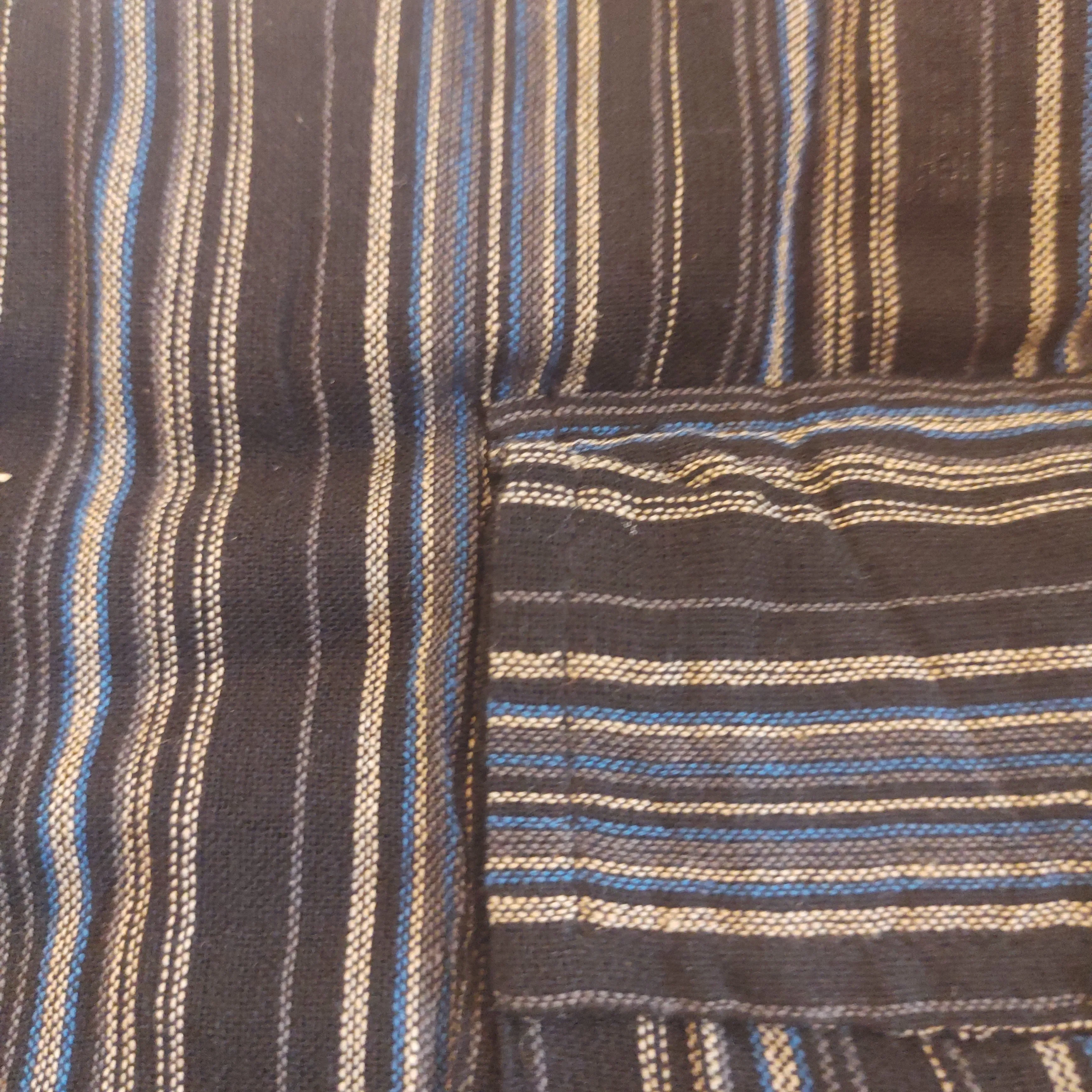 NAVY/BLACK STRIPE CARGO POCKET