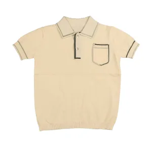 Noma Sage Binding Detail Polo Knit (NKN747)