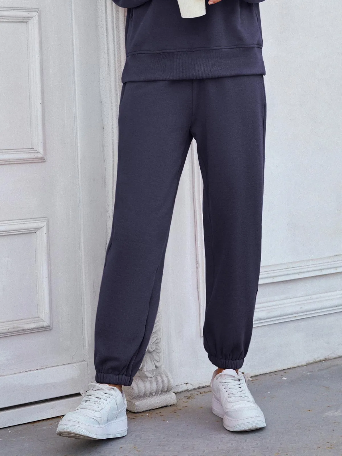 Outdoor Staple Elastic Waist Joggers