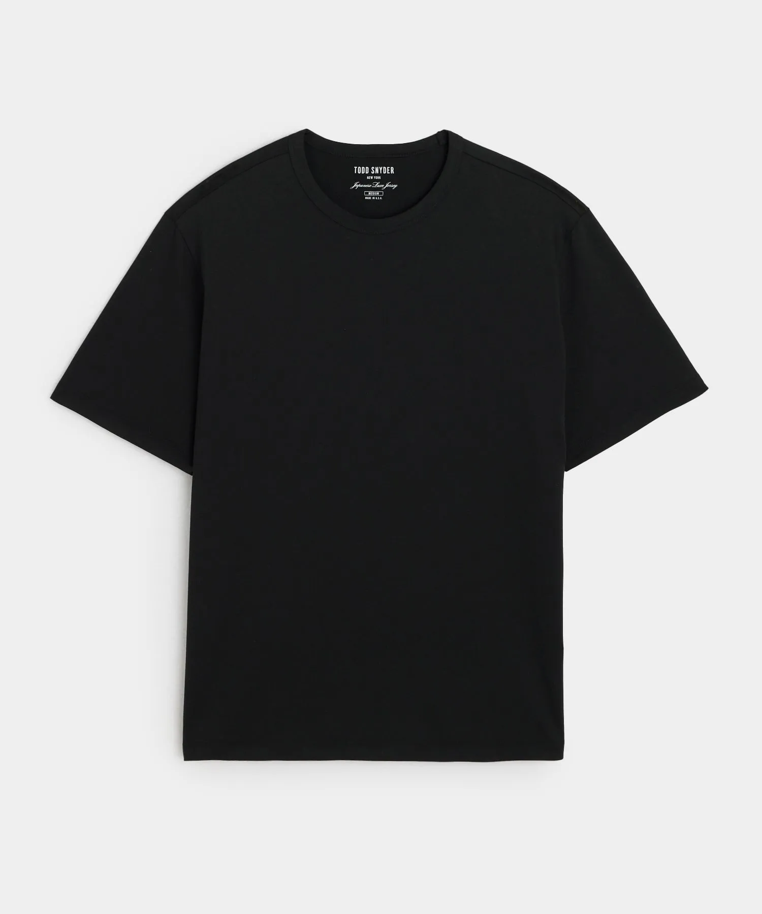 Oversized Luxe Jersey Tee in Black