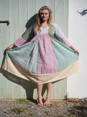 Patch stripe dress