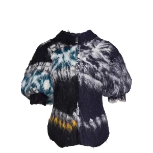 Pattern Knit Blouson