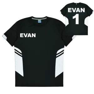 Personalised Black and White Training Shirt - Kids
