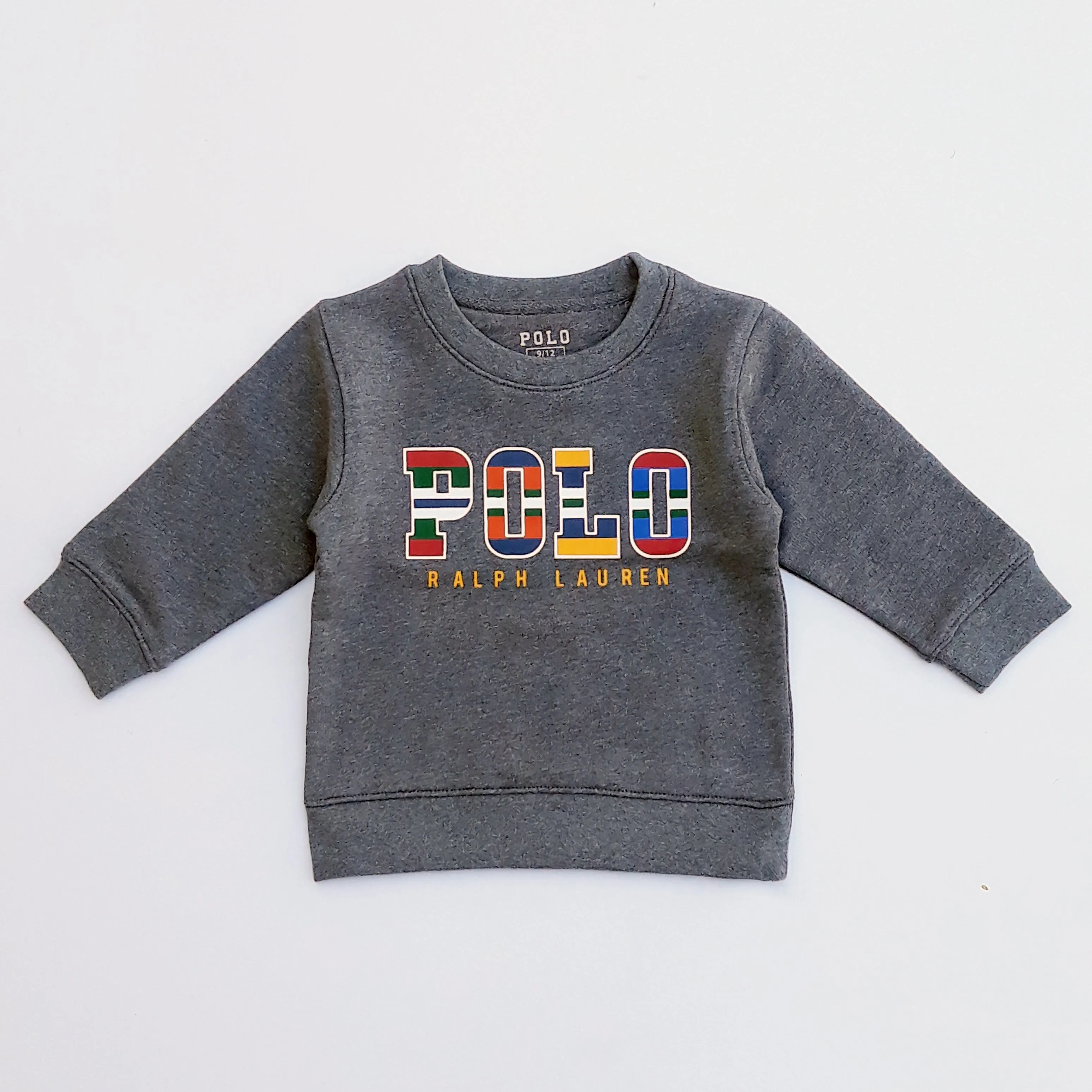 PL - Kids 'Grey' Printed Terry Sweatshirt PL369