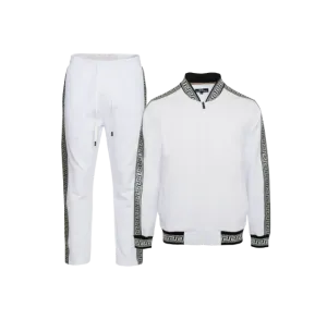 Premium GG Men's White Tracksuits Long Sleeve Jogging Suit 2 Piece Jackets and Pants