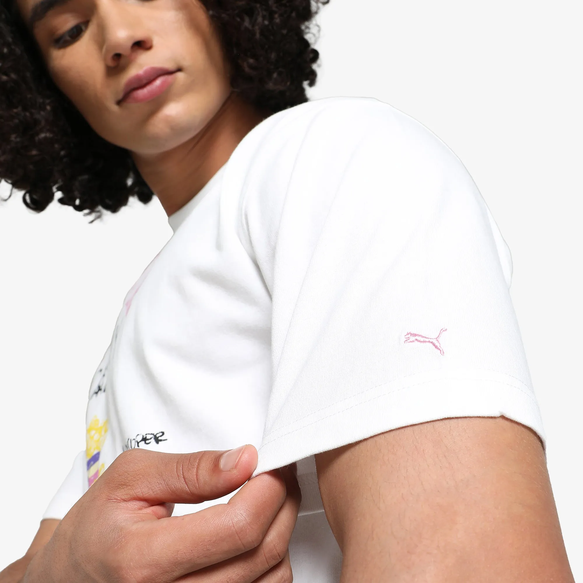 PUMA | x KIDSUPER GRAPHIC TEA { WHITE/WHITE